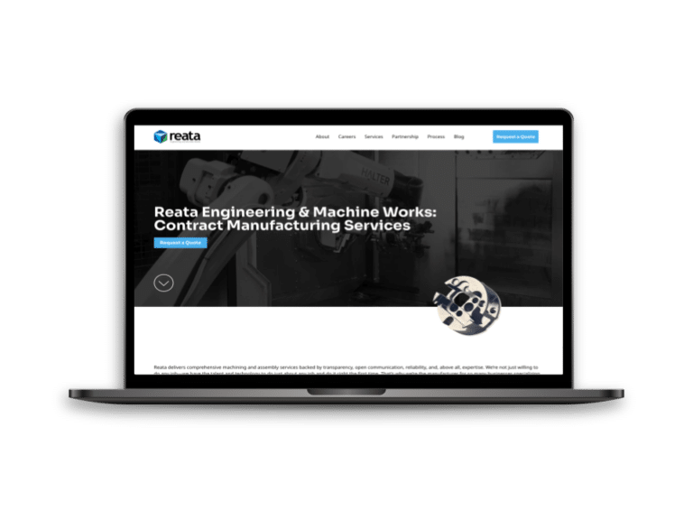 website design for contract manufacturer