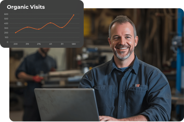 metal fabricator pleased with increased blog traffic