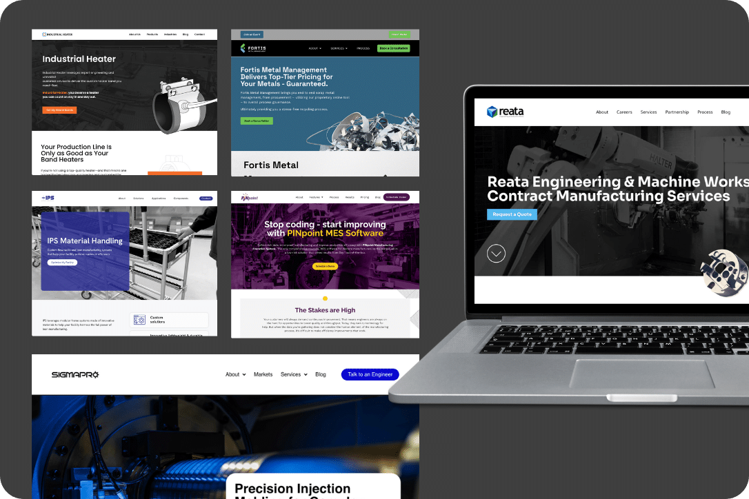 Website Design & Development for Manufacturers | Factur